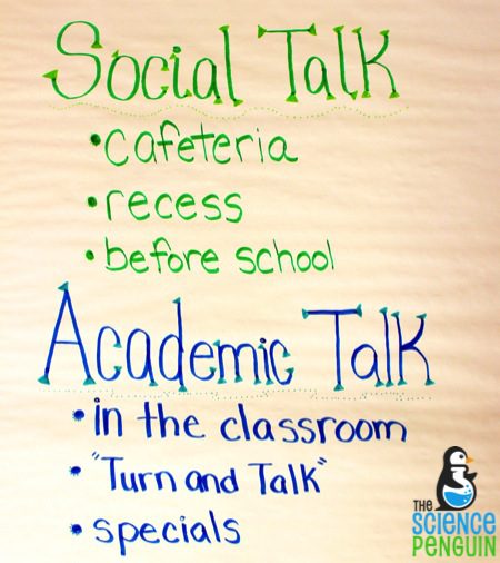 Social Talk vs. Academic Talk — The Science Penguin