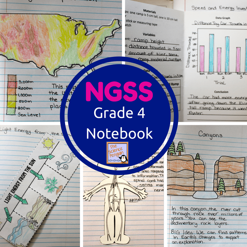 4th Grade NGSS Interactive Science Notebook — The Science Penguin