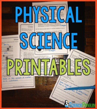 Science Printables (for quick quizzes and review)
