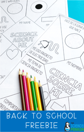 Science About Me Free Resource (English and Spanish)