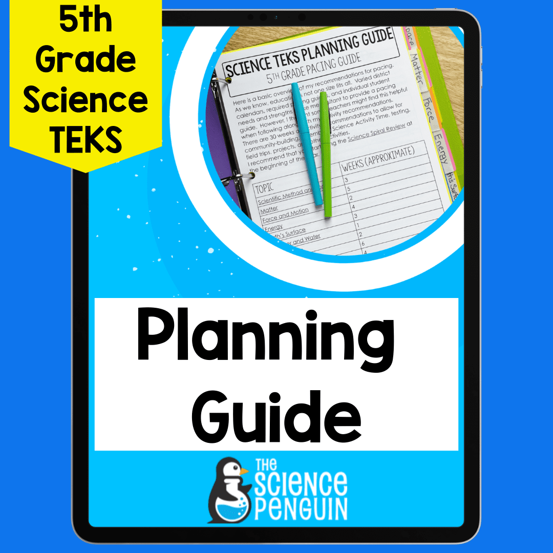 FREE 5th Grade Science TEKS Planning Guide — The Science Penguin