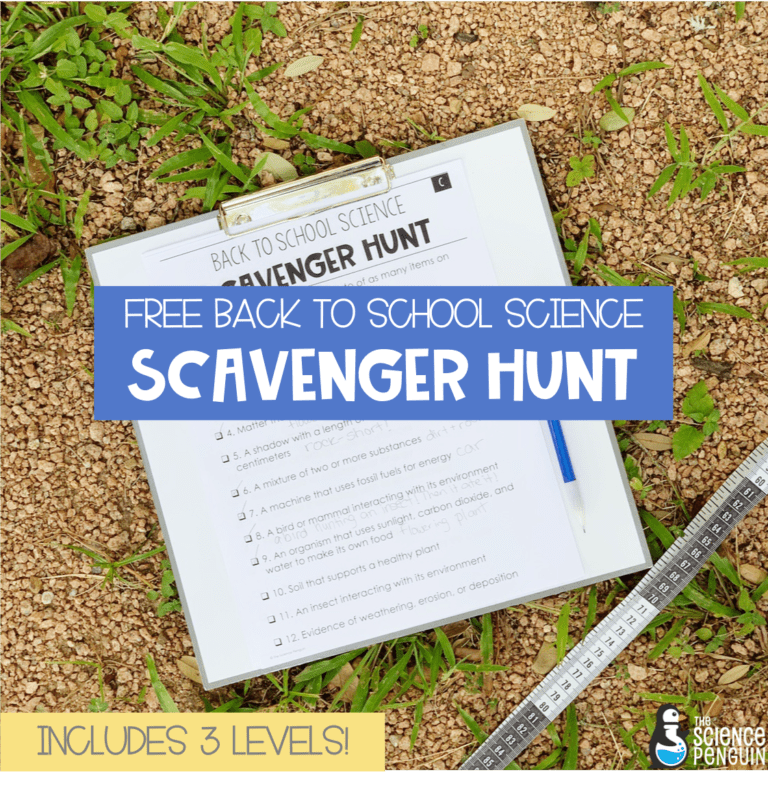 Back to School Science Scavenger Hunt — The Science Penguin