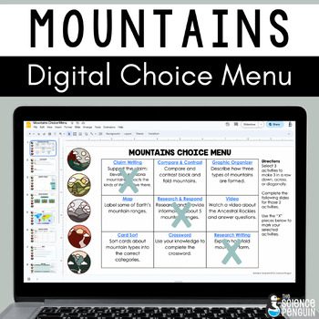 Mountains Digital Choice Menu